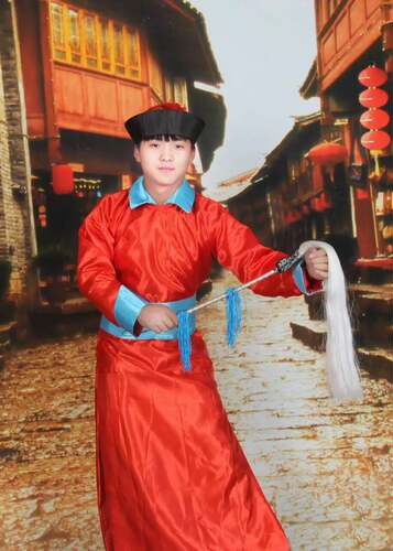 包邮古装清朝官服太监服古代大臣公公装僵尸服装一品官演出服男装 - 图1