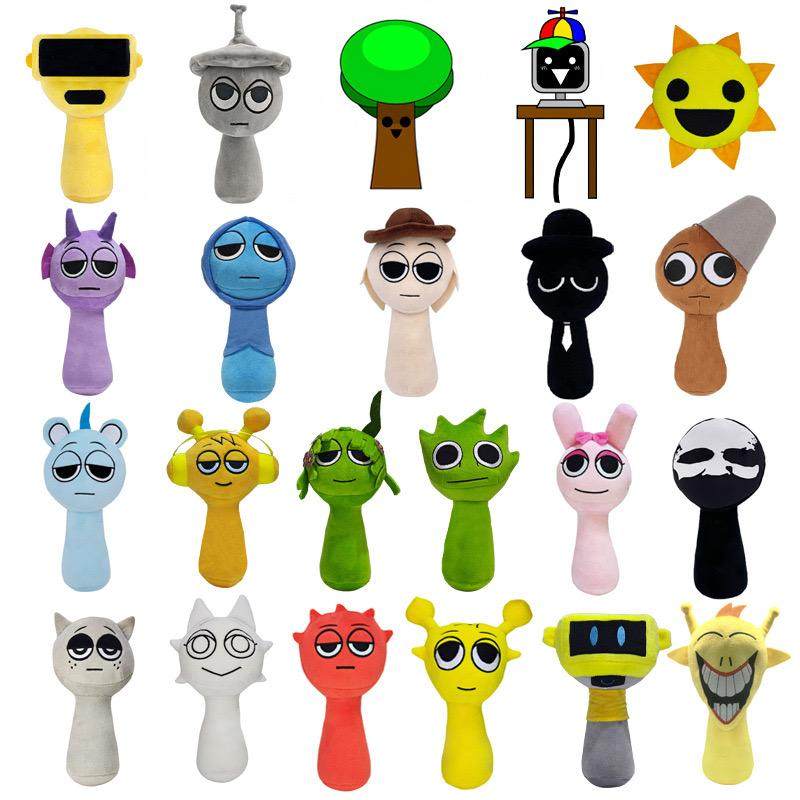 节奏盒子公仔Sprunki周边游戏模型抱枕毛绒玩具玩偶娃娃男孩礼物3,淘宝优惠券,粉丝福利购,淘宝优惠卷