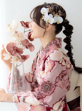 和服发饰和风永生花蝴蝶兰