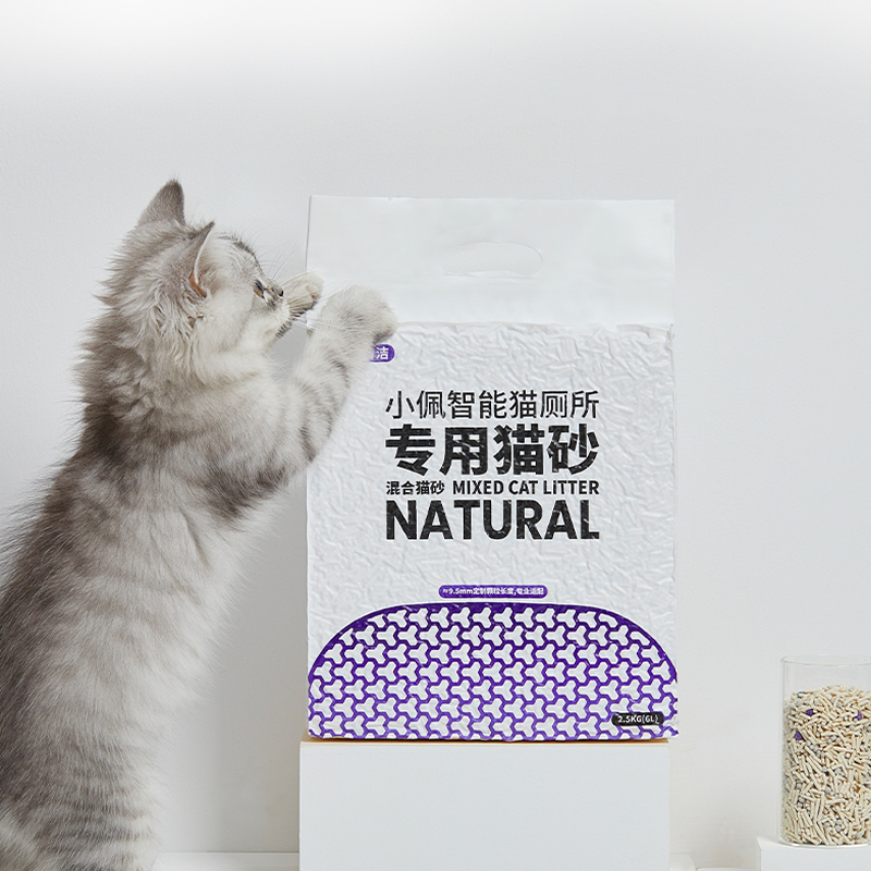 小佩智能猫厕所专用猫砂豆腐砂混合砂除臭低尘包邮【送货上门】 - 图3