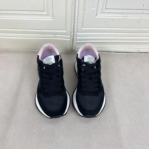 Lady Shoes外贸原单女鞋真皮时尚圆头厚底休闲系带百搭运动老爹鞋 - 图3