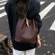 High-end vintage woven tote bag shoulder commuter bag