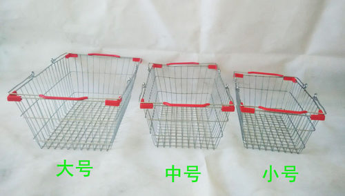 金属购物篮超市购物篮手提篮KTV手提篮酒水提篮购物筐化妆品篮 - 图0