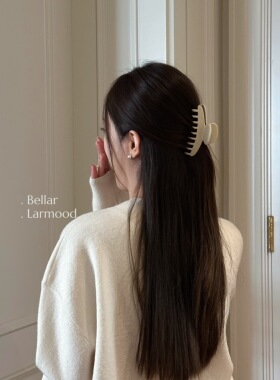 Bellar法式少女奶白系列抓夹