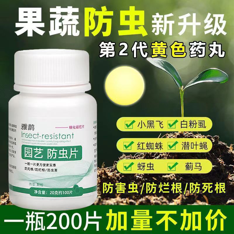 园艺防虫片糖化硼肥片绿植花卉防虫颗粒园艺驱虫片驱蚊虫防飞蚜虫 - 图0