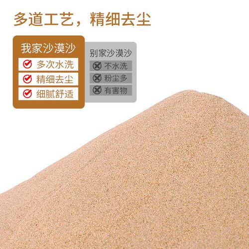 天然沙漠细沙儿童宝宝玩具沙仓鼠浴沙宠物沙乌龟宠物鱼缸沙子颗粒 - 图2
