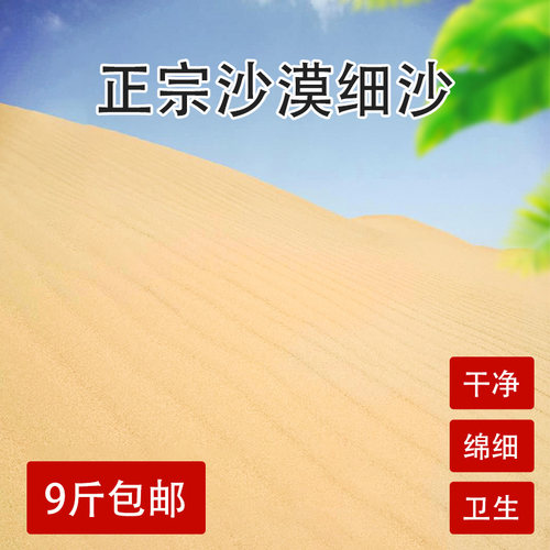 天然沙漠细沙儿童宝宝玩具沙仓鼠浴沙宠物沙乌龟宠物鱼缸沙子颗粒 - 图0