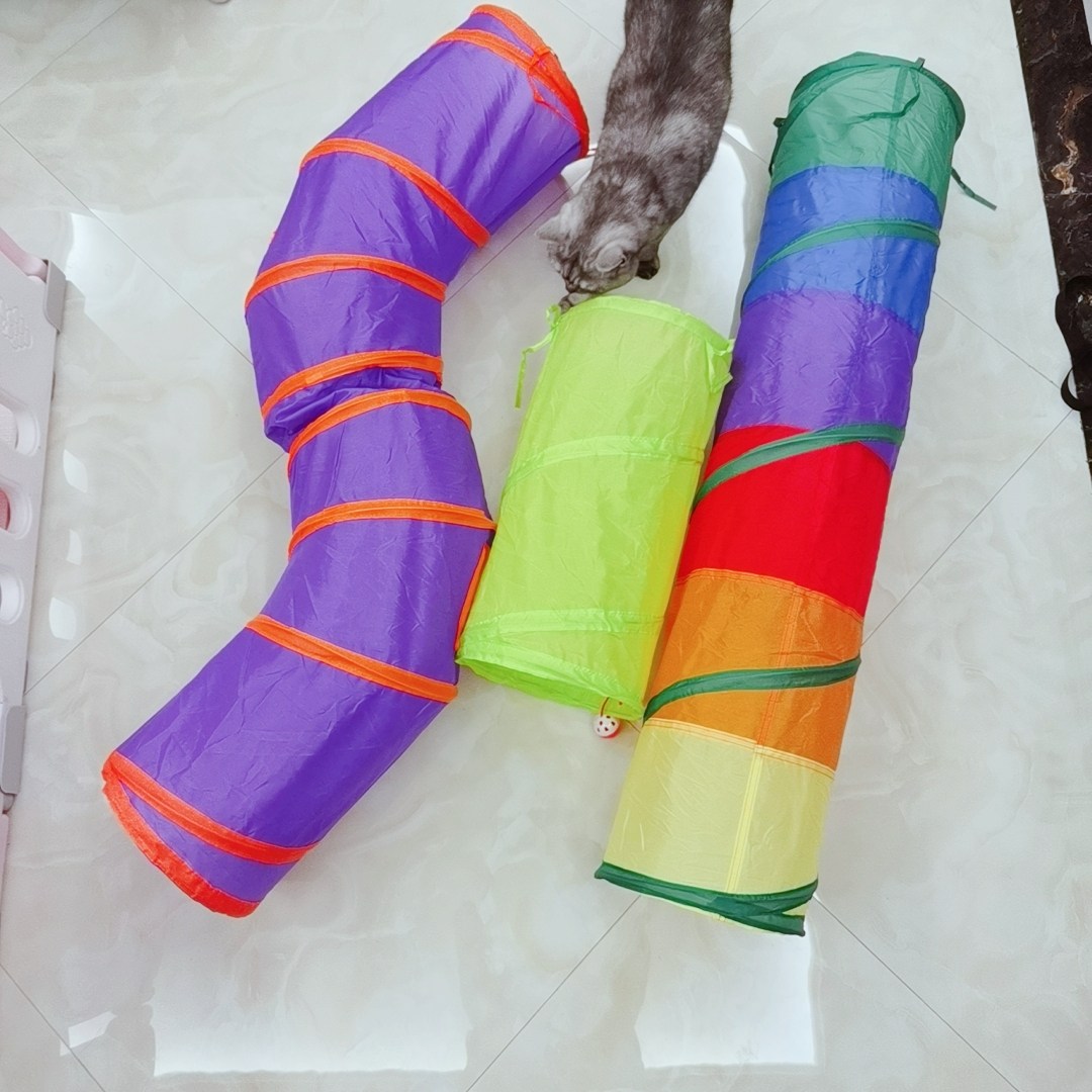 吸猫！滚地龙隧道猫窝钻洞通道折叠帐篷可水洗四季通用宠物猫咪玩,淘宝优惠券,粉丝福利购,淘宝优惠卷