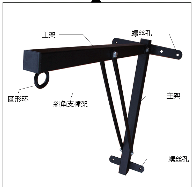 包邮专业吊式沙袋挂钩吊钩速度球旋转器加粗加长铁链安全扣配件 - 图3