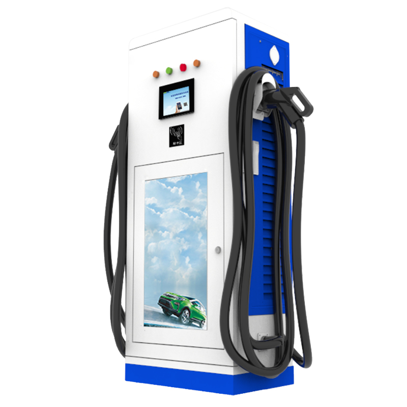 一拓 新能源电动汽车80KW单双枪直流充电桩380V快速商用运营户外