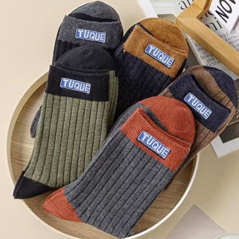 20双袜子男款条纹耐磨防臭吸汗中筒袜秋冬款加厚保暖潮流复古男袜,淘宝优惠券,粉丝福利购,淘宝优惠卷