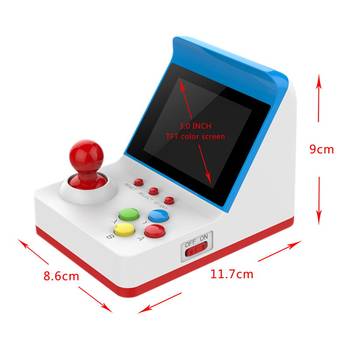 Overlord Boy A6 handheld mini joystick handheld retro game console arcade nostalgic old FC ເຄື່ອງສີແດງແລະສີຂາວ