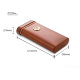 Логический сигарный кожаный корпус Портативный кубинский сигарный сигарный сигарный сигар увлажняет холодильный кулер кулер