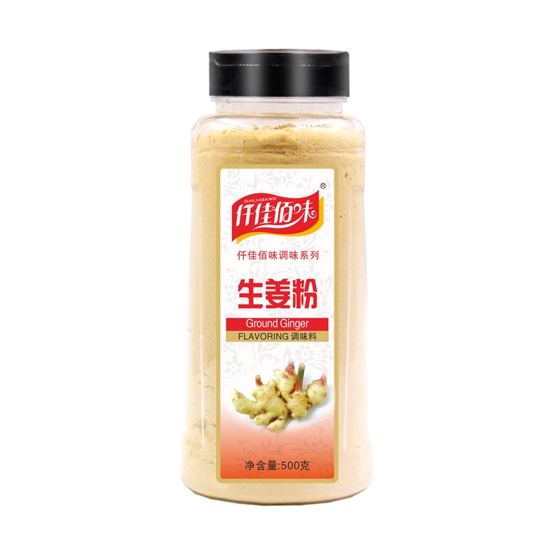 仟佳佰味生姜粉500g老姜粉干姜粉原始点驱寒食用姜茶姜片腌肉调陷 - 图3