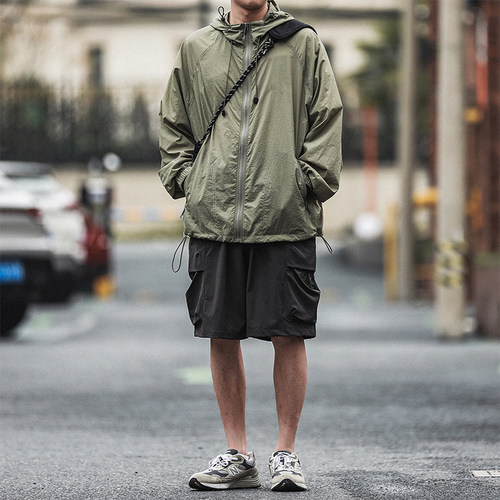 嘿马七作现货男薄款50+紫外线防护连帽皮肤衣防晒服夏季外套 - 图2