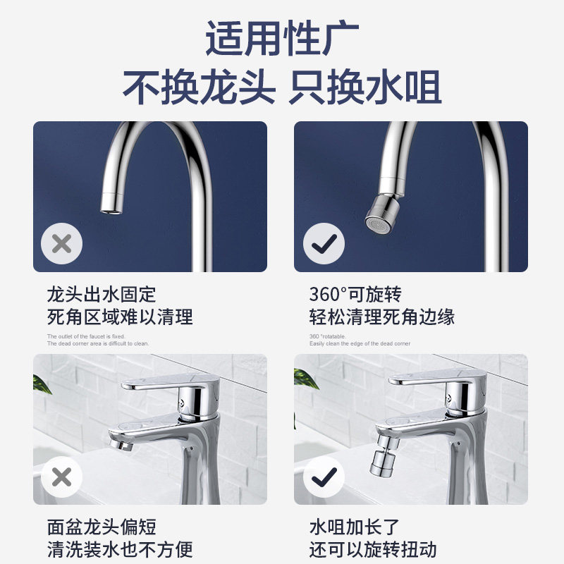 箭牌洗菜盆水龙头防溅头洗脸盆龙头过滤水嘴起泡器全铜多功能接头,淘宝优惠券,粉丝福利购,淘宝优惠卷