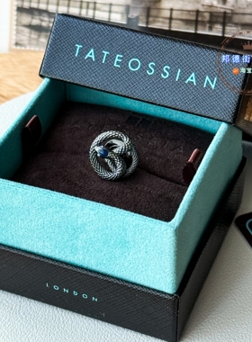 北京闪Tateossian珐琅生肖蛇胸针