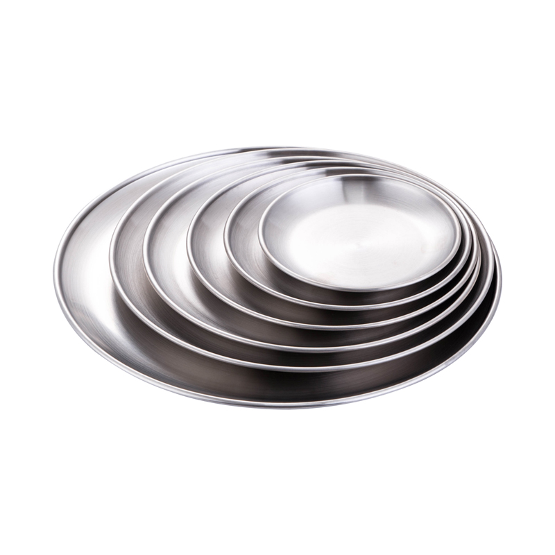 Thickened 304 stainless steel plates Korean barbecue platter-图3