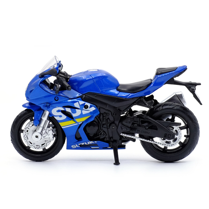 彩珀铃木GSX-R1000摩托车模型1:18雅马哈YZF-R1玩具车成品收藏品 - 图0