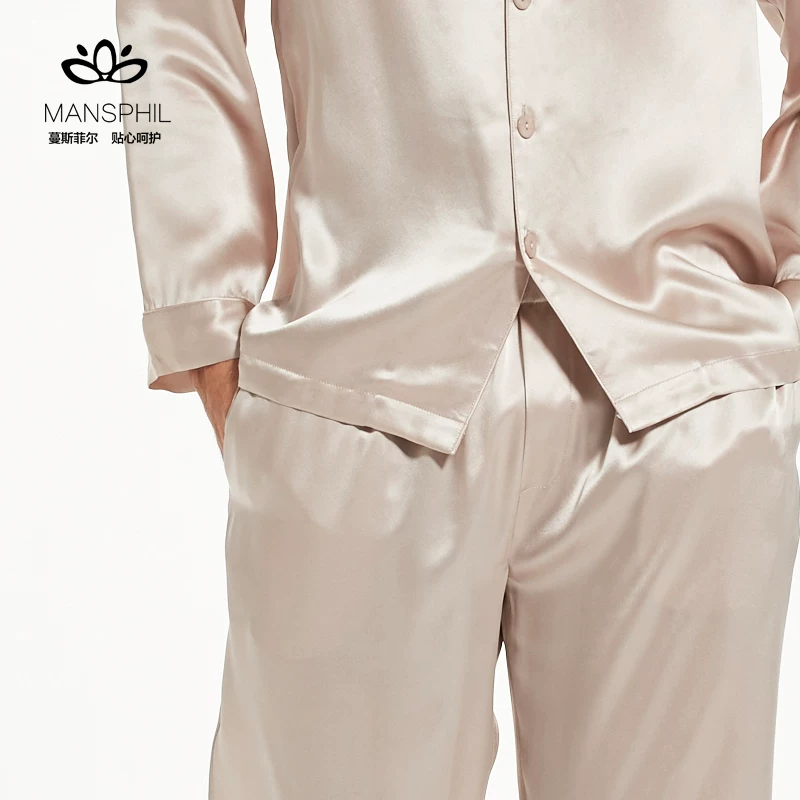 Autumn silk long-sleeve, pijama, comfortable set