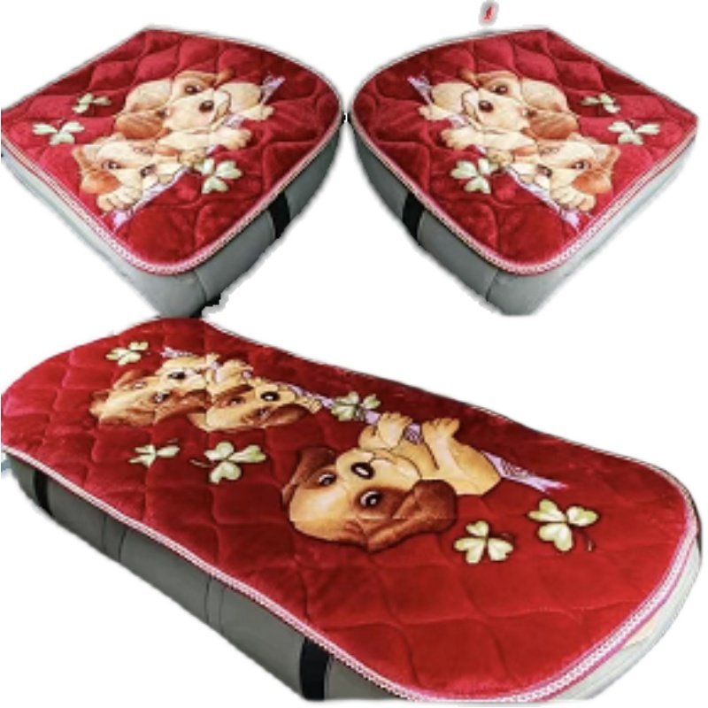 冬季汽车坐垫毛绒加厚短绒车垫单片后排长条保暖防滑通用三件套,淘宝优惠券,粉丝福利购,淘宝优惠卷