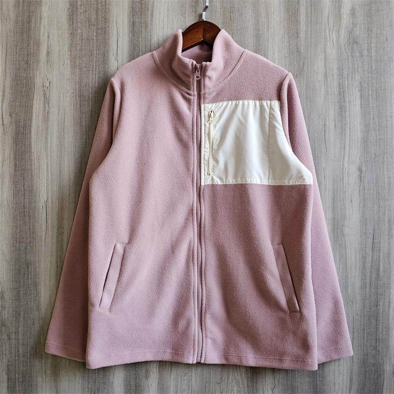 运动外贸休闲女款户外抓绒衣摇粒绒女秋冬季加绒保暖拉链外套上衣,淘宝优惠券,粉丝福利购,淘宝优惠卷