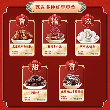 枣粮先生红枣坚果大礼包1112g[6元优惠券]-寻折猪