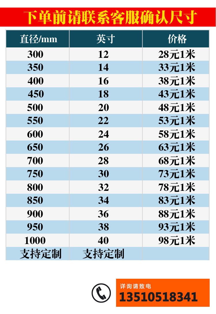 PVC尼龙塑料帆布风管通风管伸缩软风管螺旋排烟管油烟机管道400mm - 图2