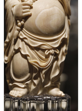 猛犸象牙笑纳福缘弥勒佛