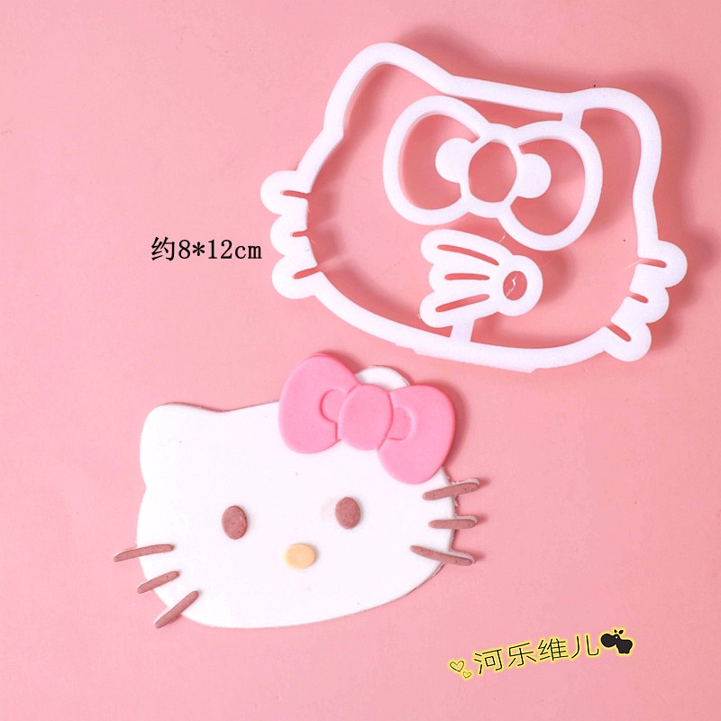 卡通猫蝴蝶结翻糖切模 网红猫模具压模蛋糕烘焙用品模具 - 图2