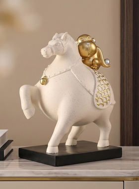 马上封侯立马摆件家居办公室玄关客厅工艺品领导办公桌面柜装饰品