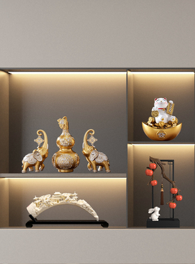 葫芦招财镇宅大象玄关装饰品客厅