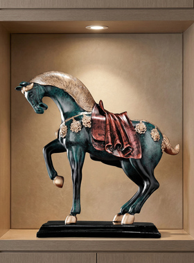 摆设马到成功书房开业酒柜装饰品