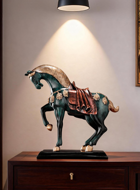 摆设马到成功书房开业酒柜装饰品