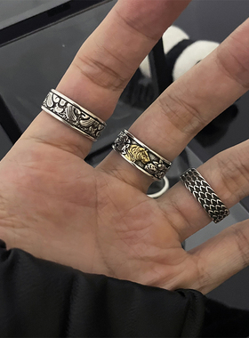 欧美风做旧戒指全店拍三付二