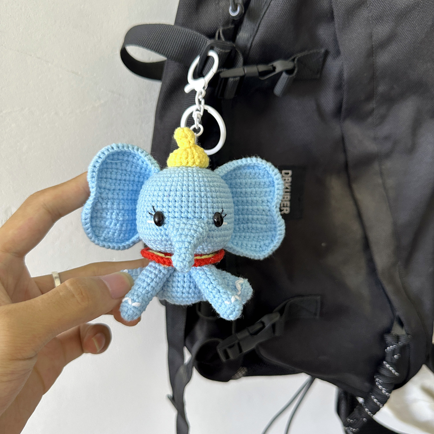 DIY手工小飞象玩偶钩织毛线编织材料包大象钥匙扣挂件送朋友礼物,淘宝优惠券,粉丝福利购,淘宝优惠卷