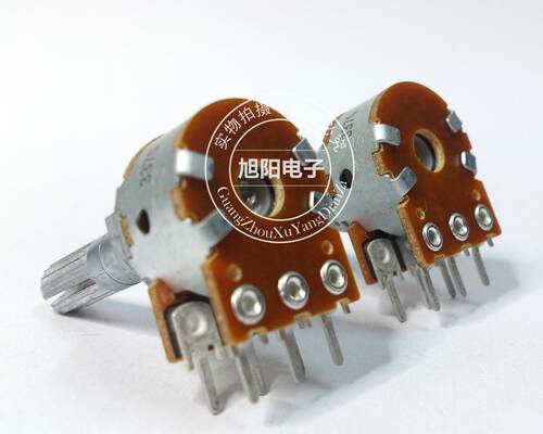 ALPS日本A100K进口A104双联发烧音响功放音量电位器6脚花柄25mm - 图1