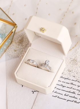 情侣锆石镶嵌奢华对戒