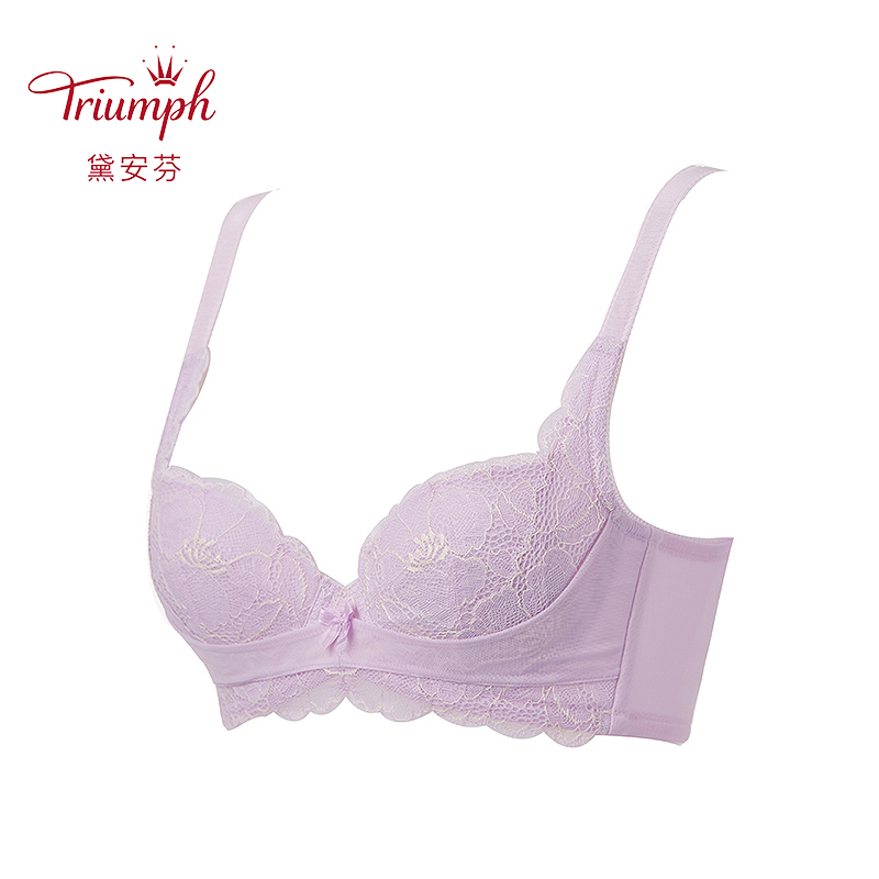 Triumph/黛安芬逆龄蔓叶支撑蕾丝性感内衣女小胸文胸16-8506 - 图0