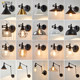 Glass industrial style cafe decorative wall lamp