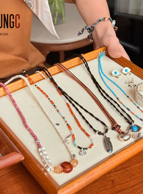 EnSage设计师羽毛牛骨珠戒