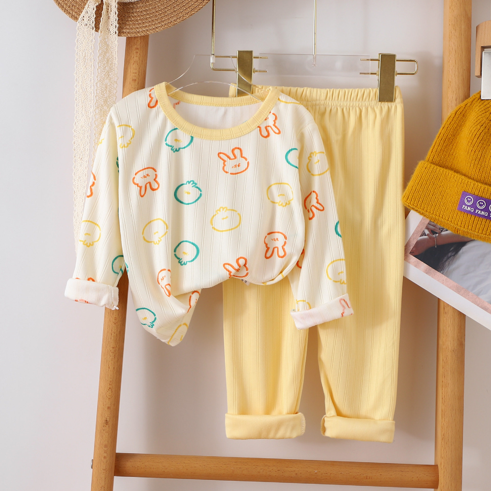 Baby autumn clothes and autumn trousers set spring and autumn new pajamas