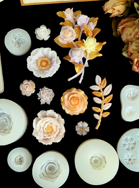 diy水晶滴胶立体模具玫瑰花朵