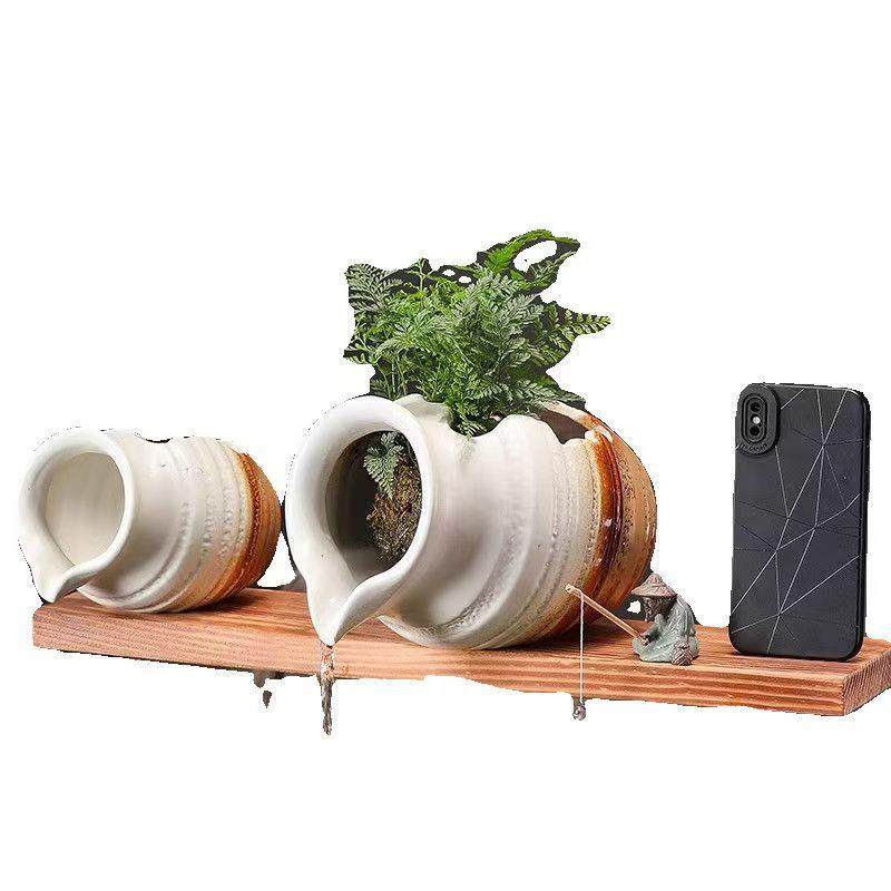 中式复古风鱼缸家用开口流水陶罐循环泵内饰鱼缸流水庭院造景,淘宝优惠券,粉丝福利购,淘宝优惠卷