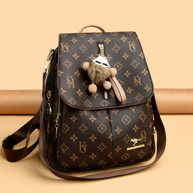 品牌正品真皮双肩包2025春新款女士百搭旅游背包大容量软皮妈妈包,淘宝优惠券,粉丝福利购,淘宝优惠卷