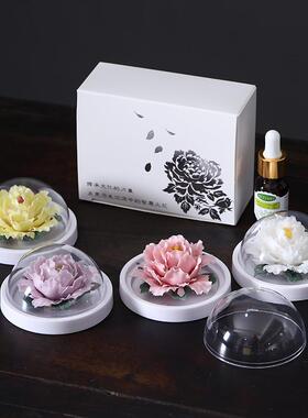 陶瓷瓷花香薰扩香器摆件伴手礼家居礼品礼盒玄关工艺品扩香花手工