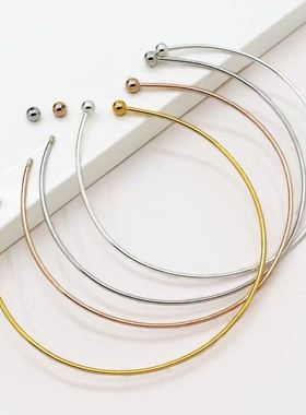 diy万能可串穿珠子心链材料手镯