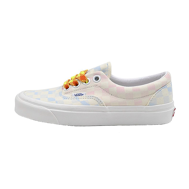 VANS ERA 95 DX 女款安纳海姆蓝粉棋盘格低帮板鞋VN0A7Q5ZB37