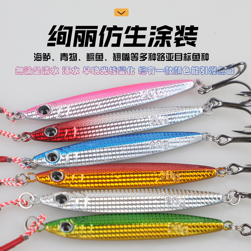 飞马逐浪全水域系列铁板超远投铁板路亚饵翘嘴鲈鱼鳜鱼大鱼必中 - 图0