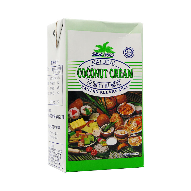 马来西亚进口兴源特制高浓度浓缩纯椰浆椰奶甜点西米露材料1L包邮-图3